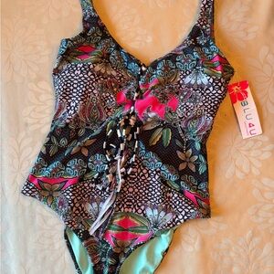 Floral Swimsuit - Multicolor